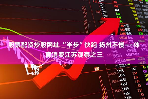 股票配资炒股网址 “半步”快跑 扬州不慢——体育消费江苏观察之三